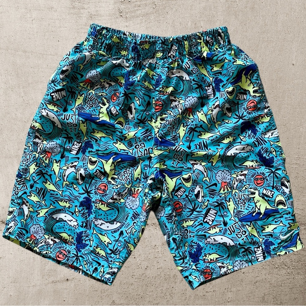 Nike | Sharks & Dino Surfing - Colorful Graphic Swim Shorts
